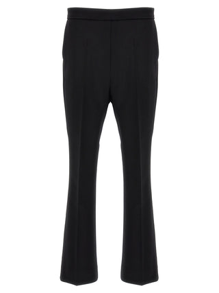 Max Mara Black Virgin Wool Cropped Pants