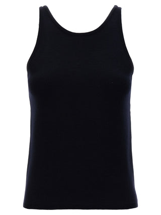 Max Mara Blue Virgin Wool Tank Tops
