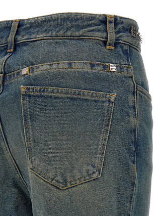 Givenchy Blue Cotton Bootcut Jeans