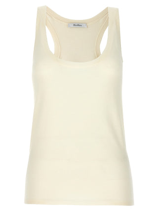 Max Mara White Cashmere Tank Tops