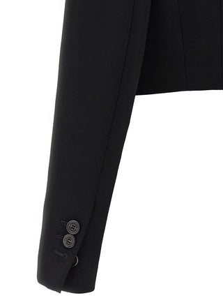 Dsquared² Black Polyester Full-Length Jacket