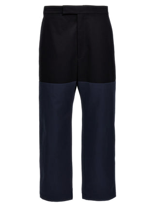 Thom Browne Blue Cotton Casual Pants