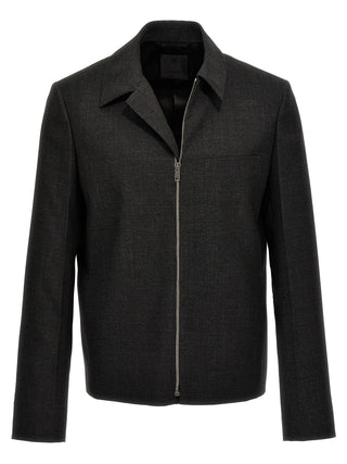 Givenchy Gray Virgin Wool Jacket
