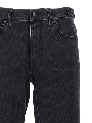 Balenciaga Black Cotton Flared Jeans