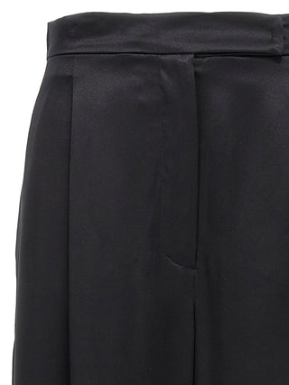 Max Mara Black Silk Casual Pants