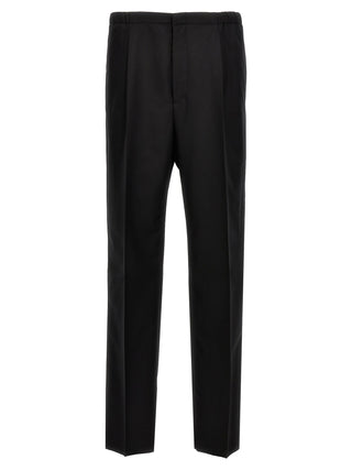 Fendi Black Virgin Wool Dress Pants