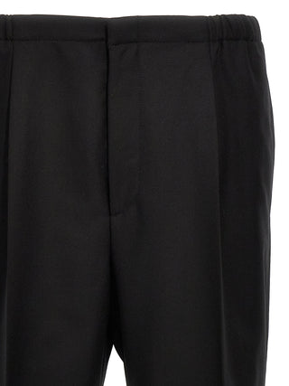 Fendi Black Virgin Wool Dress Pants