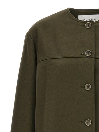 Max Mara Bicolor Cotton Full-Length Jacket