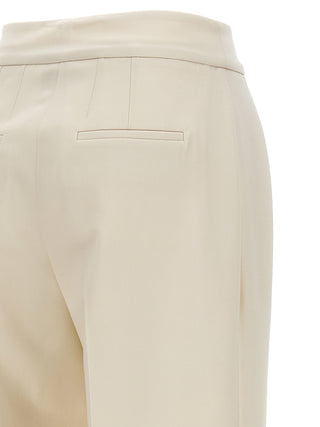 Kiton White Virgin Wool Casual Pants