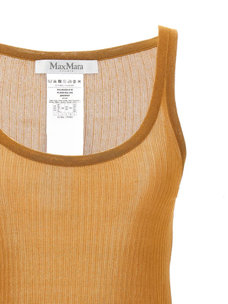 Max Mara Beige Silk Tank Tops