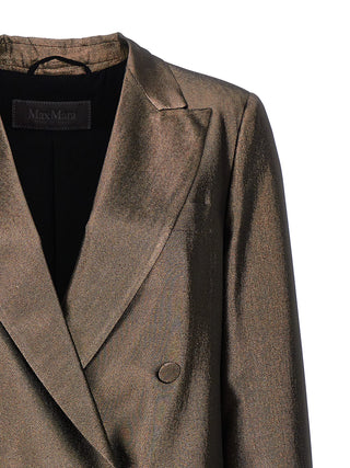 Max Mara Edro Silk Lamé Blazer