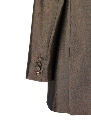 Max Mara Edro Silk Lamé Blazer