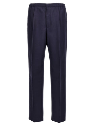 Fendi Blue Virgin Wool Pants