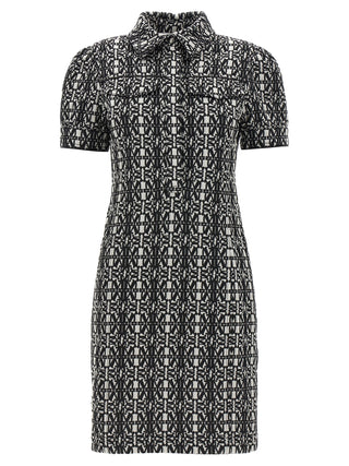 Max Mara Bicolor Polyester Short Dress
