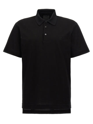 Givenchy Black Cotton Polo Shirt