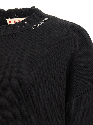 Marni Black Cotton Cardigan