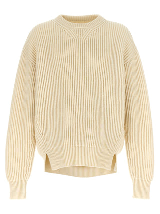 Jil Sander White Wool Cardigan