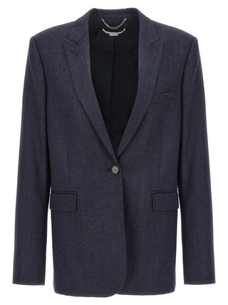 Stella McCartney Flannel Single-Breasted Blazer