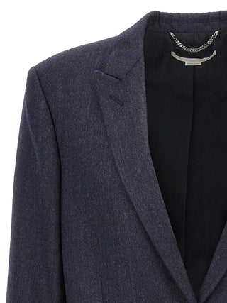 Stella McCartney Flannel Single-Breasted Blazer