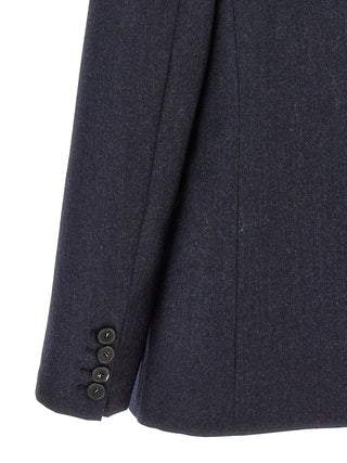 Stella McCartney Flannel Single-Breasted Blazer