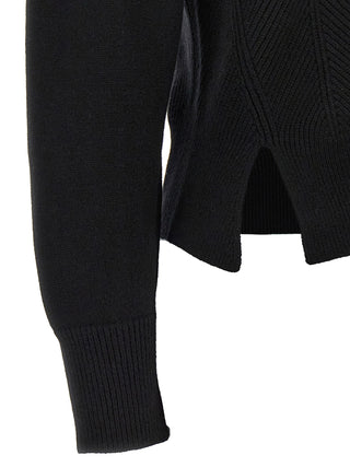 Alexander McQueen Black Wool Cardigan