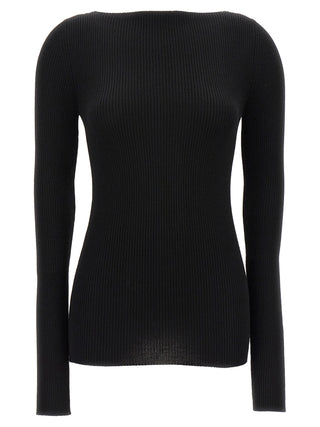 Rick Owens Black Wool Cardigan
