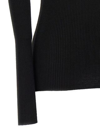 Rick Owens Black Wool Cardigan