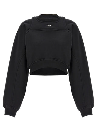 Off-White Bicolor Cotton Sweatshirt