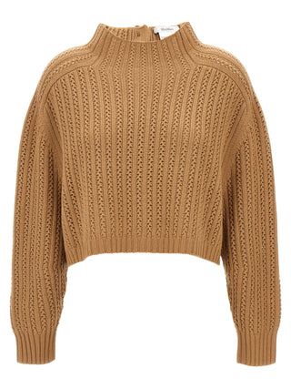 Max Mara Beige Wool Cardigan
