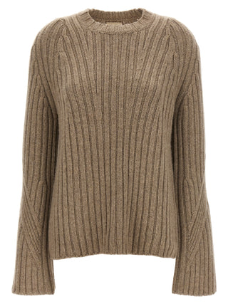 Khaite Beige Cashmere Cardigan