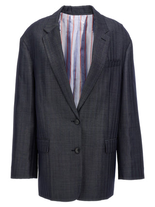 Etro Blue Wool Blazer
