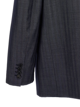 Etro Blue Wool Blazer