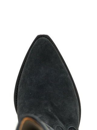 Isabel Marant Black Calfskin Chelsea Boots