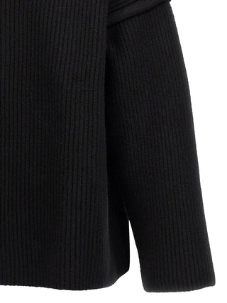 Jil Sander Black Wool Cardigan