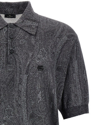 Etro Multicolor Silk Polo Shirt