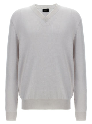 Brioni White Cashmere Cardigan