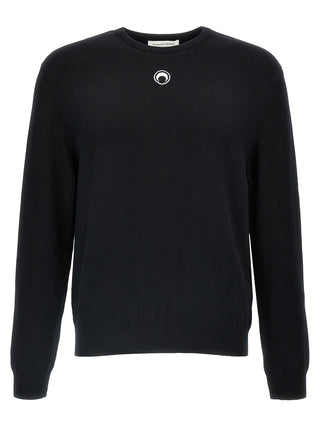 Marine Serre Black Viscose Cardigan
