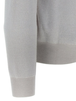 Brioni White Cashmere Cardigan