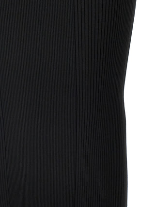 Alexander McQueen Black Viscose Midi Dress