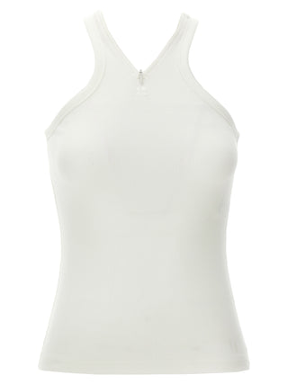 Courrèges White Cotton Tank Tops