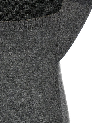 Courrèges Gray Wool Midi Dress