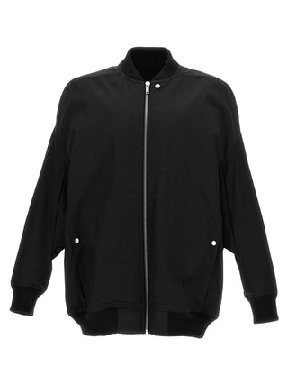 Rick Owens Black Nylon Bomber