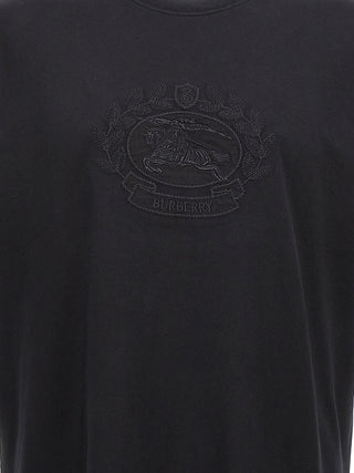 Burberry Black Cotton T-Shirt