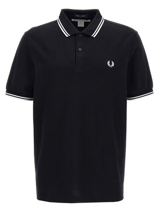 Comme Des Garçons Bicolor Cotton Polo Shirt