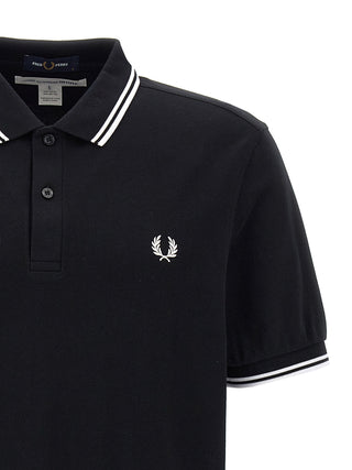 Comme Des Garçons Bicolor Cotton Polo Shirt