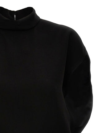 Max Mara Black Triacetate Short Dress