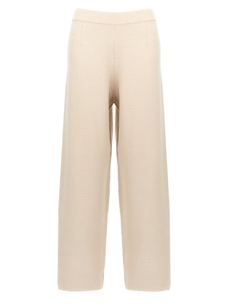 Max Mara Beige Viscose Casual Pants