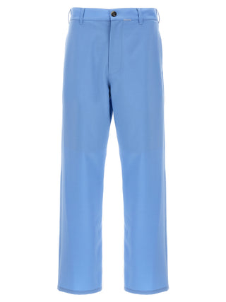 Marni Blue Polyester Casual Pants