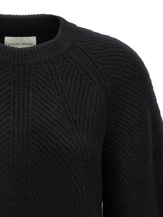 Loulou De Saison Black Cashmere Cardigan