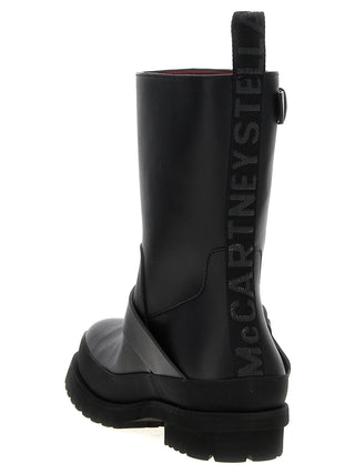 Stella McCartney Black Polyester Ankle Boots